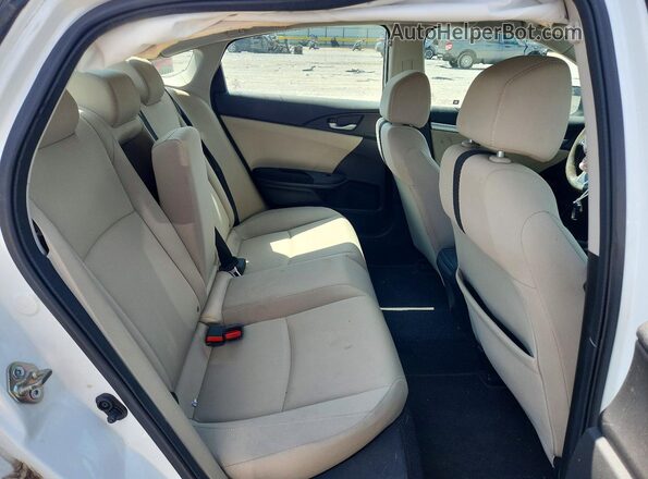 19XFC2F74GE084424 2016 HONDA CIVIC White Вид задніх сидінь
