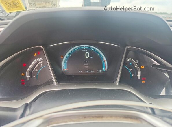 19XFC2F75HE205012 2017 HONDA CIVIC Черный Вид щитка приборов