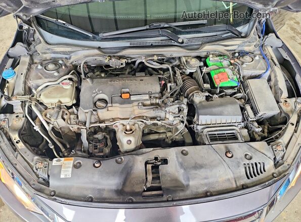 19XFC2F75JE207381 2018 HONDA CIVIC Серый Вид задней части салона