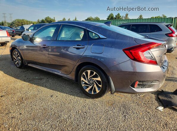 19XFC2F77JE033443 2018 HONDA CIVIC Gray Rear left