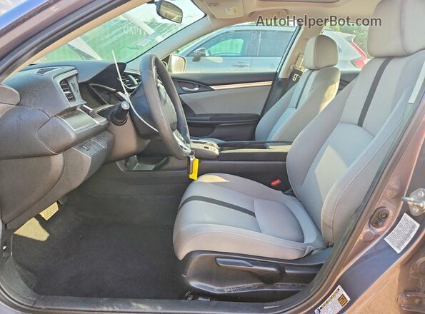 19XFC2F77JE033443 2018 HONDA CIVIC Gray Front interior view