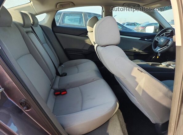 19XFC2F77JE033443 2018 HONDA CIVIC Gray Rear seats view