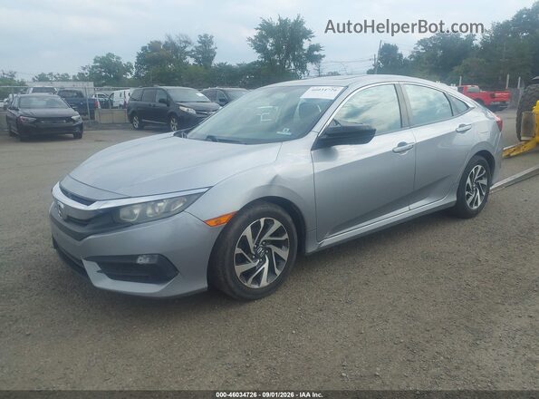 19XFC2F78GE242506 2016 HONDA CIVIC Silver წინა მარცხენა ხედი სამი მეოთხედიდან