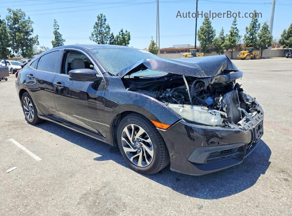 19XFC2F79HE232617 2017 HONDA CIVIC Black წინა მარჯვენა