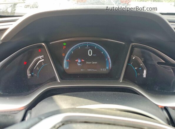 19XFC2F7XGE019514 2016 HONDA CIVIC Black Սարքավորումների վահանակի տեսք