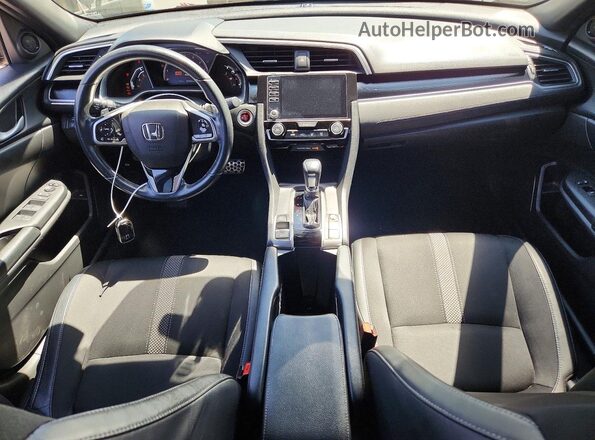 19XFC2F80KE207055 2019 HONDA CIVIC Black წინა პანელის ხედი