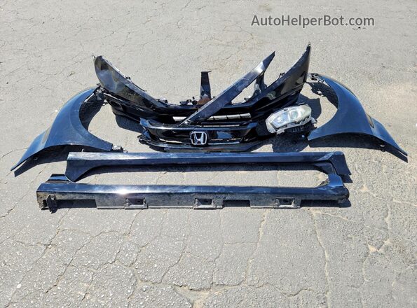 19XFC2F80KE207055 2019 HONDA CIVIC Black ძრავის განყოფილების ხედი