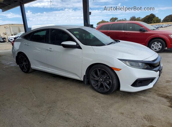 19XFC2F83KE008663 2019 HONDA CIVIC White Delantero derecho