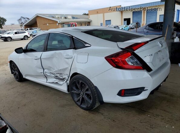 19XFC2F83KE008663 2019 HONDA CIVIC White Trasero izquierdo