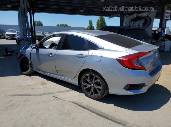 19XFC2F83KE214372 2019 HONDA CIVIC Silver უკანა მარცხენა