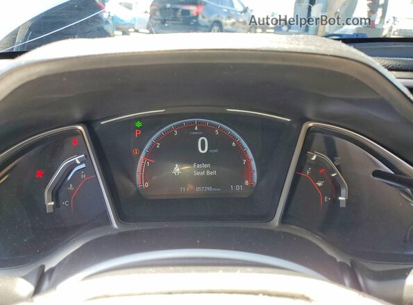 19XFC2F83KE214372 2019 HONDA CIVIC Silver ხელსაწყოთა პანელის ხედი