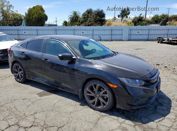 19XFC2F83LE210422 2020 HONDA CIVIC Black Առջևի աջ