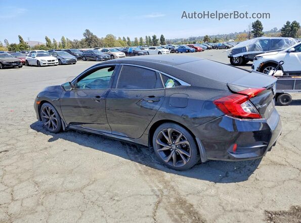 19XFC2F83LE210422 2020 HONDA CIVIC Black Հետևի ձախ