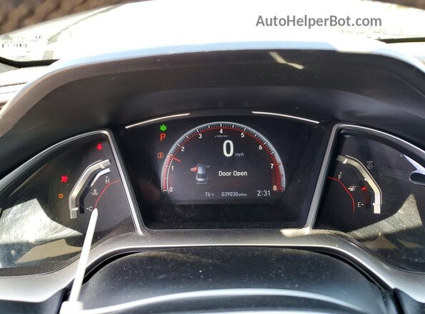 19XFC2F83LE210422 2020 HONDA CIVIC Black Սարքավորումների վահանակի տեսք