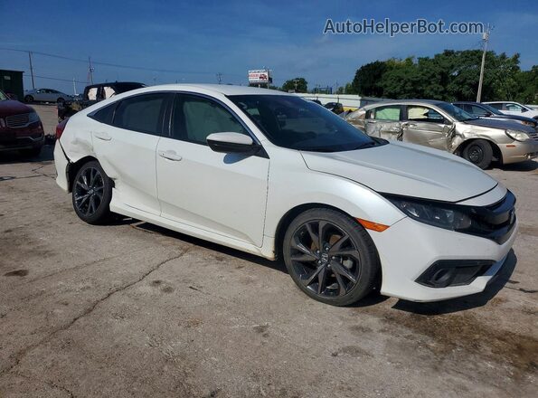 19XFC2F85KE011676 2019 HONDA CIVIC Белый Передняя правая четверть