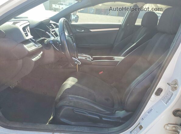 19XFC2F85KE011676 2019 HONDA CIVIC Белый Вид салона спереди