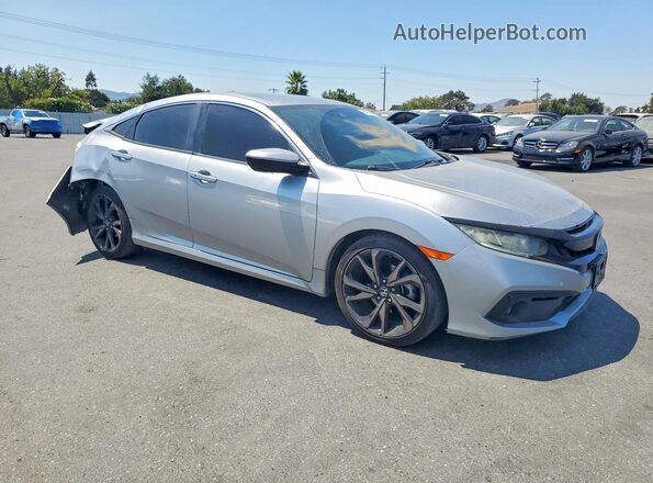 19XFC2F85KE212090 2019 HONDA CIVIC Silver Przód prawy