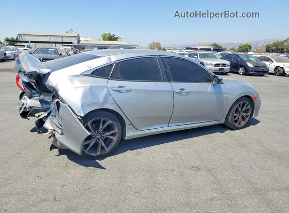 19XFC2F85KE212090 2019 HONDA CIVIC Silver Tył prawy