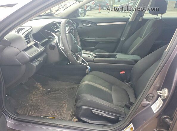 19XFC2F86GE244036 2016 HONDA CIVIC Gray Widok wnętrza z przodu