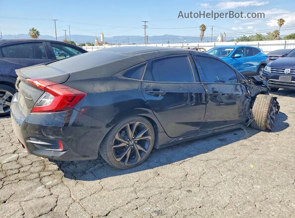 19XFC2F86LE205666 2020 HONDA CIVIC Black უკანა მარჯვენა