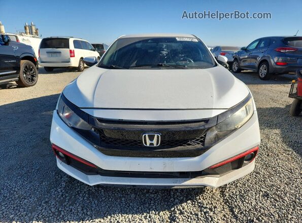 19XFC2F87LE212383 2020 HONDA CIVIC Белый Вид спереди