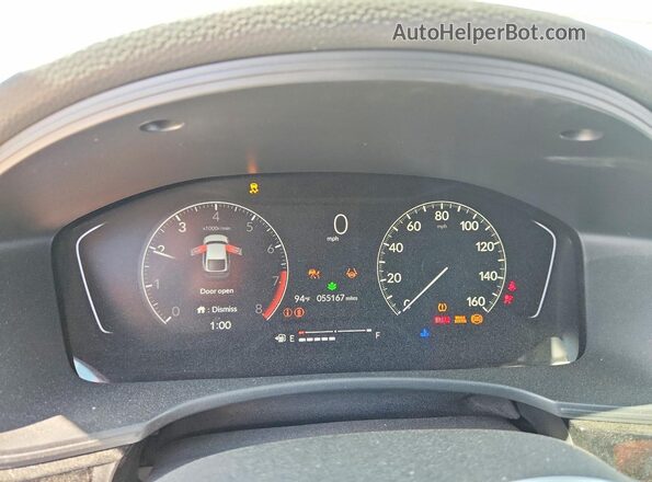 19XFL2G82PE013178 2023 HONDA CIVIC Blue Instrument cluster view