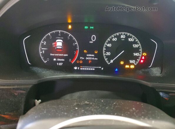 19XFL2H81NE019159 2022 HONDA CIVIC Серебряный Вид щитка приборов