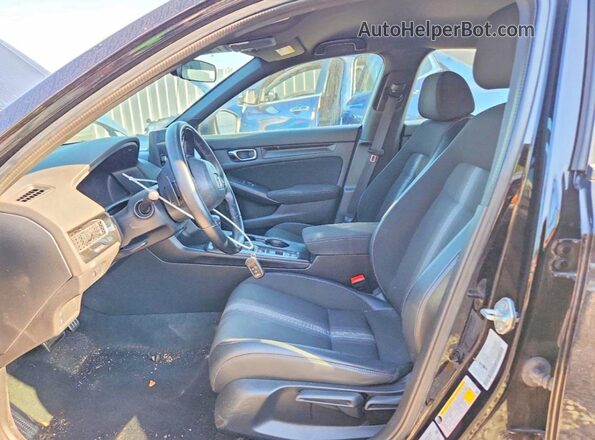 19XFL2H82PE000381 2023 HONDA CIVIC Black Front interior view