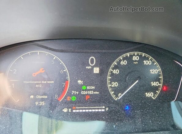 19XFL2H82PE000381 2023 HONDA CIVIC Black Instrument cluster view
