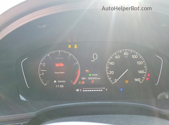 19XFL2H82SE026522 2025 HONDA CIVIC Black ხელსაწყოთა პანელის ხედი