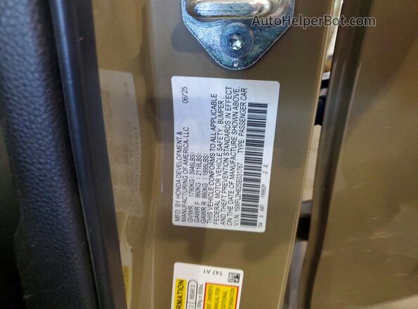 19XFL2H82SE031767 2025 HONDA CIVIC Tan ძრავის განყოფილების ხედი