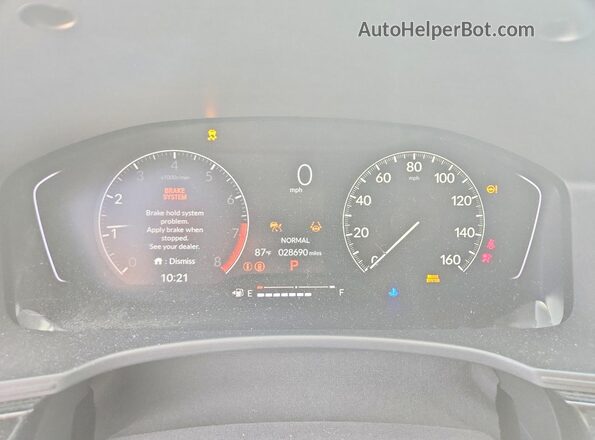 19XFL2H8XRE031221 2024 HONDA CIVIC Blue Instrument cluster view