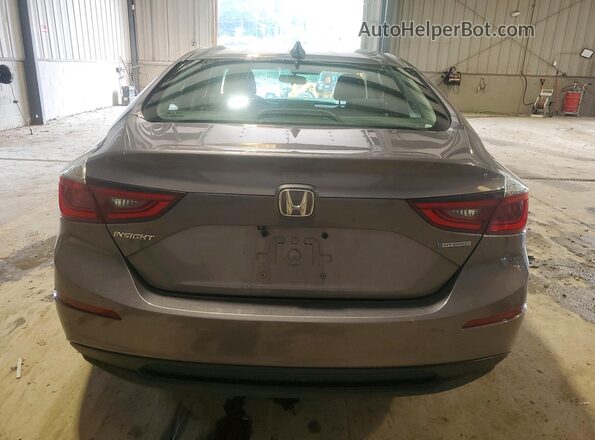 19XZE4F55ME005176 2021 HONDA INSIGHT Gray Rear view