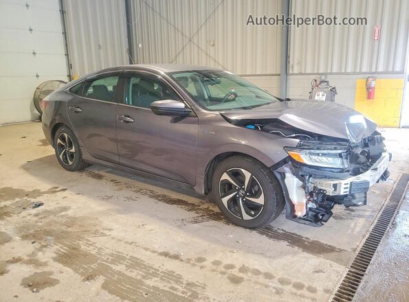 19XZE4F55ME005176 2021 HONDA INSIGHT Gray Front right
