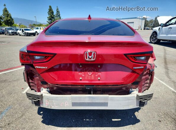19XZE4F55ME007199 2021 HONDA INSIGHT Burgundy Вид ззаду