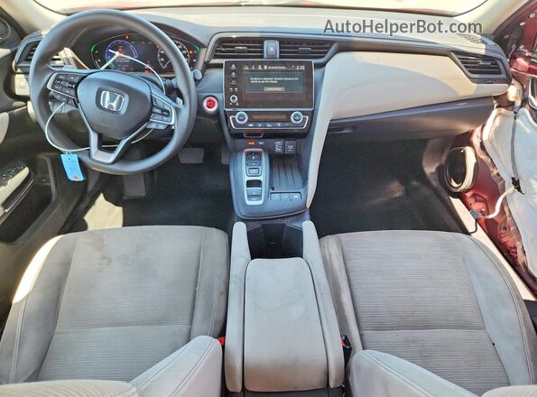 19XZE4F55ME007199 2021 HONDA INSIGHT Burgundy Вид панелі приладів