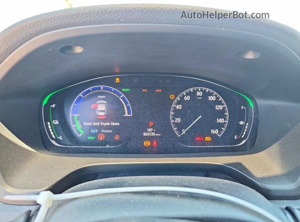 19XZE4F55ME007199 2021 HONDA INSIGHT Burgundy Вид щитка приладів