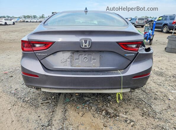 19XZE4F58ME010372 2021 HONDA INSIGHT Gray უკანა ხედი