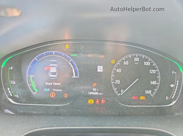 19XZE4F59ME002099 2021 HONDA INSIGHT Silver Vista del cuadro de instrumentos
