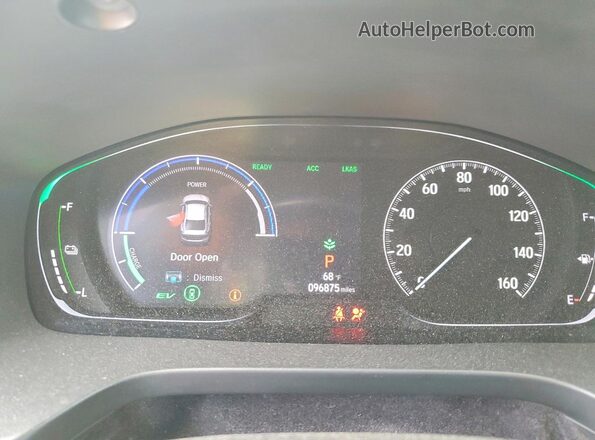 19XZE4F96LE010601 2020 HONDA INSIGHT White ხელსაწყოთა პანელის ხედი
