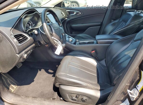1C3CCCAB0GN181883 2016 CHRYSLER 200 Угольный Вид салона спереди