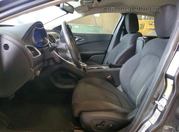 1C3CCCAB1GN103192 2016 CHRYSLER 200 Gray Вид салону спереду
