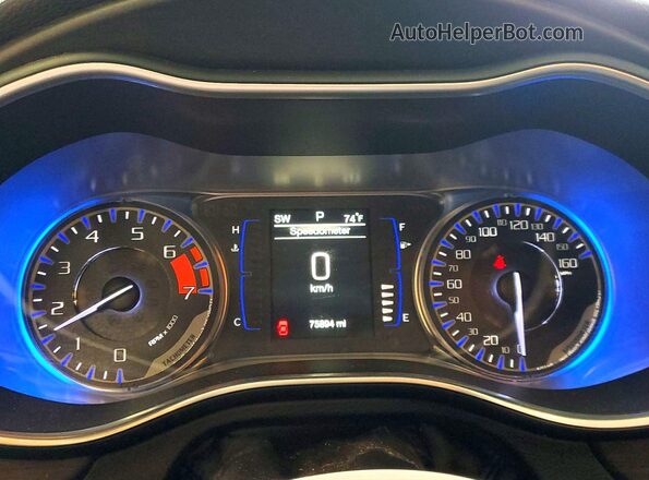 1C3CCCAB1GN103192 2016 CHRYSLER 200 Gray Вид щитка приладів