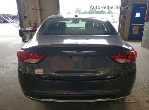 1C3CCCAB1GN103192 2016 CHRYSLER 200 Gray Вид ззаду
