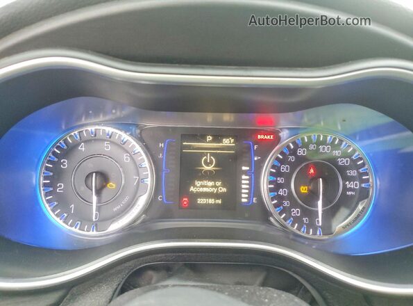 1C3CCCAB1GN154790 2016 CHRYSLER 200 White Вид щитка приладів