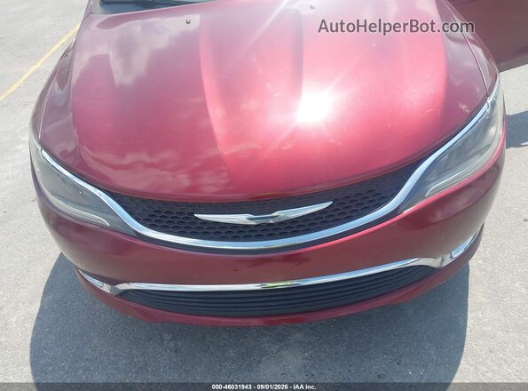 1C3CCCAB1GN166583 2016 CHRYSLER 200 Burgundy Вид спереду
