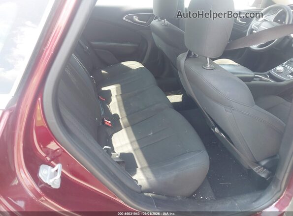 1C3CCCAB1GN166583 2016 CHRYSLER 200 Burgundy Вид наклейки з VIN-кодом