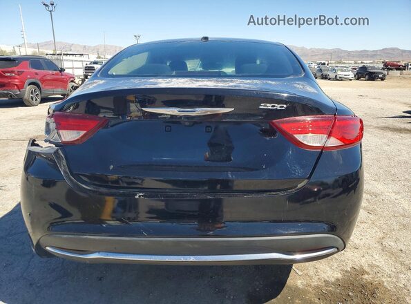 1C3CCCAB3GN119183 2016 CHRYSLER 200 Black Вид ззаду