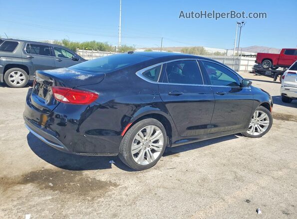 1C3CCCAB3GN119183 2016 CHRYSLER 200 Black Задня права чверть