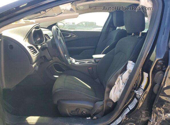 1C3CCCAB3GN119183 2016 CHRYSLER 200 Black Вид салону спереду